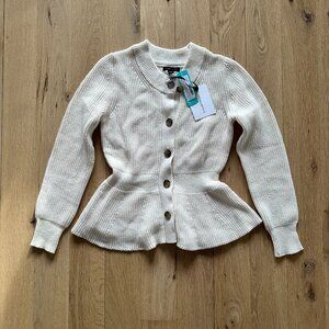 Peplum Crewneck Sweater